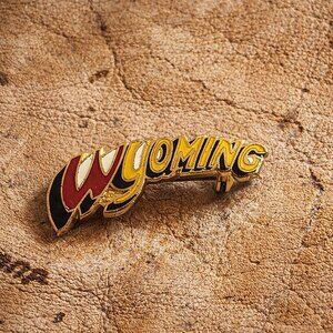 Wyoming State Vintage Souvenir Lapel Pin